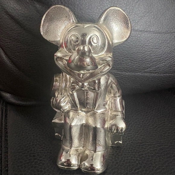 Vintage Disney Mickey Mouse Metal Piggy Coin Bank Walt Disney Productions - Picture 1 of 13